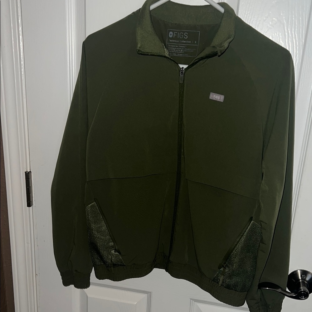 COPY - Figs Olive Green Sydney Scrub Jacket
